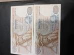 2x 1000bf type Mercator verschillende handtekeningen, Postzegels en Munten, Ophalen of Verzenden