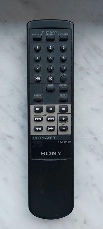 Télécommande de lecteur CD Sony RM‑D420 – Bon état, TV, Hi-fi & Vidéo, Télécommandes, Utilisé, Originale, Lecteur média, Récepteur ou Amplificateur