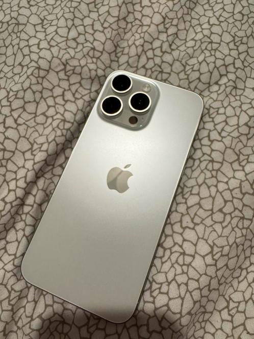 IPhone 15 Pro Max 512GB - Titanium White, Telecommunicatie, Mobiele telefoons | Apple iPhone, Zo goed als nieuw, 512 GB, Zonder abonnement