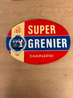 Ongeëmailleerde Brasserie Grenier Charleroi reclamekaart, Ophalen of Verzenden