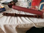 Bruine blokfluit Fingering met etui met schroefdeksel Sopraa, Ophalen of Verzenden, Gebruikt, Sopraan of Sopranino, Met koffer, hoes of etui
