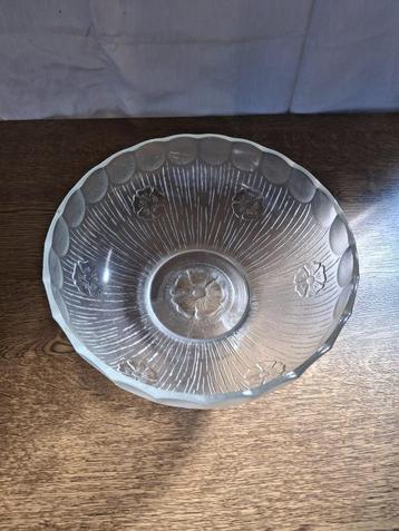 Glazen punchbowl met lepel – vintage stijl beschikbaar voor biedingen