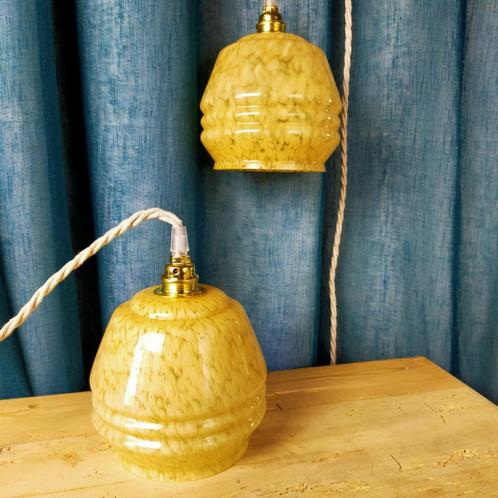Lampe baladeuse à poser globe Clichy jaune, Antiquités & Art, Antiquités | Éclairage, Envoi