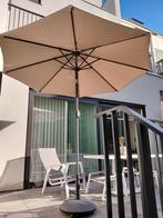 Parasol + voet, Tuin en Terras, Parasols, Ophalen