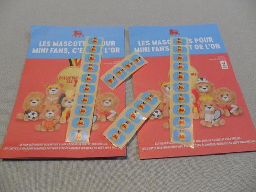 29 timbres épargnes pour mascottes P'tits Lions., Collections, Actions de supermarché, Autres supermarchés, Enlèvement ou Envoi
