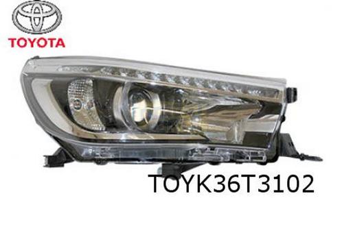 Toyota Hi-Lux Koplamp Rechts (met LED dagrijlicht) Origineel, Auto-onderdelen, Verlichting, Toyota, Nieuw, Verzenden