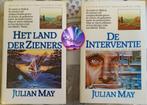Het land der Zieners & De Interventie - Julian May, Boeken, Fantasy, Julian May, Zo goed als nieuw, Ophalen