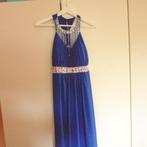 Blauwe galajurk weinig gedragen smal, Kleding | Dames, Galajurk, Blauw, Ophalen of Verzenden, Maat 36 (S)