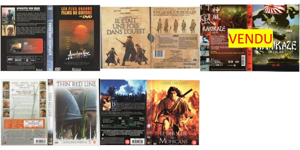 DVD_Guerre-Western_3,50 € pièce ou offre pour le lot, Enlèvement ou Envoi, Guerre