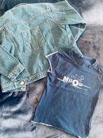 Veste en jean et t-shirt taille 104, Enlèvement ou Envoi, Manteau