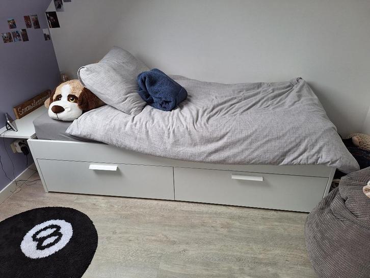 kinder slaapkamer - wit grijs, Huis en Inrichting, Slaapkamer | Complete slaapkamers, Nieuw, Eenpersoons, Ophalen