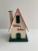 Vintage spaarpot Villa SOLIE in hout, Verzamelen, Spaarpotten, Verzenden, Gebruikt, Hout, Object of Gebouw