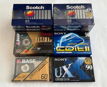14x nieuwe cassette Scotch BASF Sony type 1 en 2