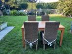 Ikea binnen tafel en 4 Domo stoelen, Ophalen, Gebruikt