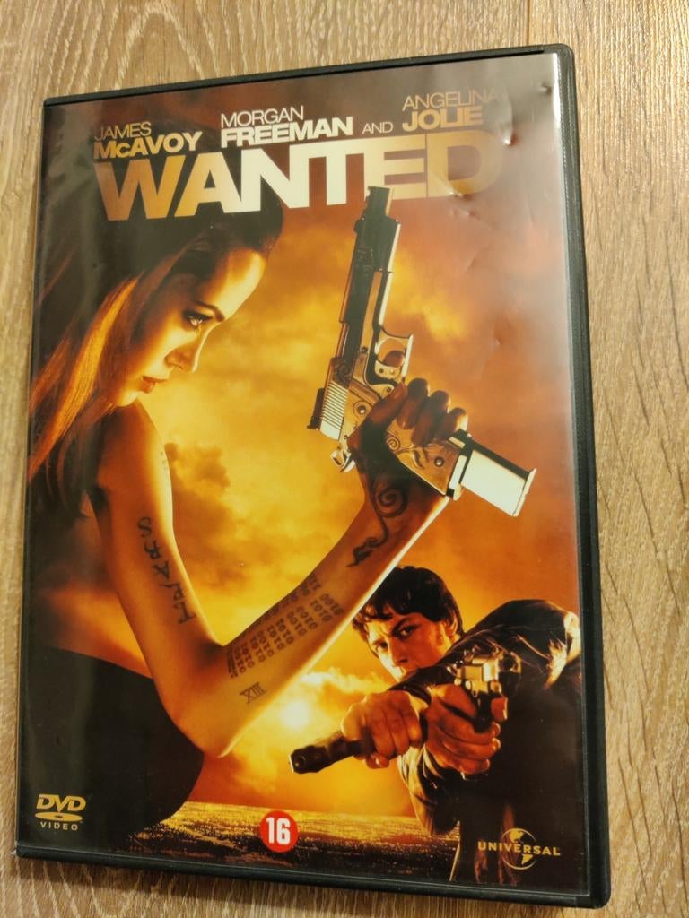 Wanted (2008) (Morgan Freeman, Angelina Jolie) DVD, Ophalen of Verzenden, Zo goed als nieuw