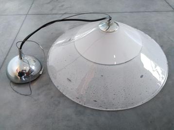 Lampe suspendue design Murano Alfredo Barbini. Vers 1970. 