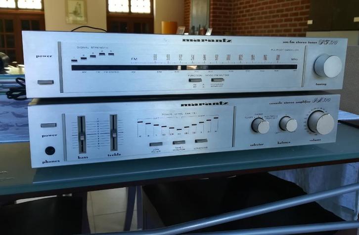 Marantz versterker en tuner, gereviseerd, mooi geluid, Audio, Tv en Foto, Stereoketens, Zo goed als nieuw, Speakers, Losse componenten