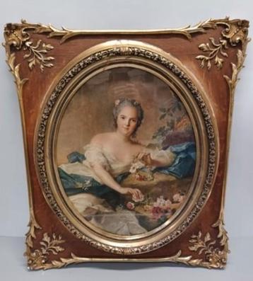 Henriëtte van Frankrijk  oud antiek schilderij reproductie  beschikbaar voor biedingen