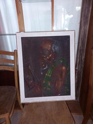 Afrikaans schilderij, Antiek en Kunst, Ophalen