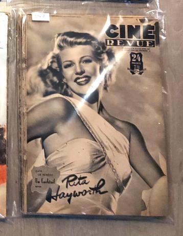 Ciné Revue - Lot de 19 N° Année 1947, Enlèvement ou Envoi, 1940 à 1960, Journal ou Magazine