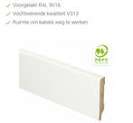 43,20lm MDF plint ral 9016. NIEUW!, Doe-het-zelf en Bouw, Plinten en Afwerking, Ophalen, Zo goed als nieuw, MDF