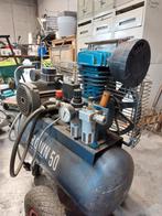 Brauwn Luchtcompressor, Doe-het-zelf en Bouw, Compressors, Ophalen, Gebruikt, 10 bar of meer, Geluidgedempt