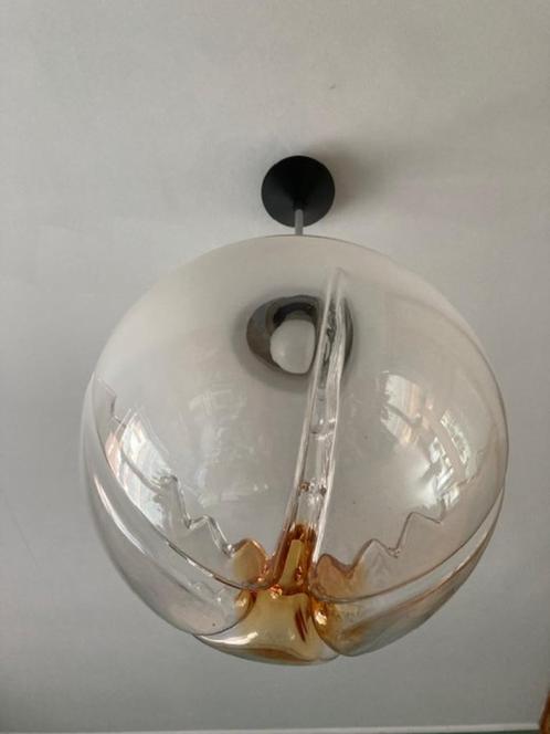 vintage lamp, Huis en Inrichting, Lampen | Hanglampen, Zo goed als nieuw, Minder dan 50 cm, Glas, Ophalen