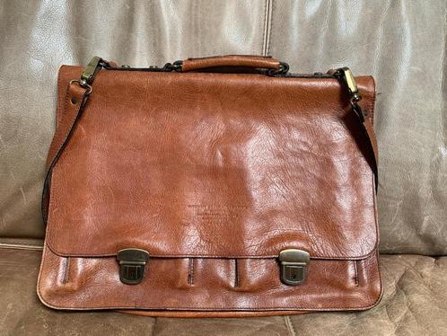 Vintage Bridas Leren Tas, Handtassen en Accessoires, Tassen | Schoudertassen, Zo goed als nieuw, Overige merken, Bruin, Leer, Ophalen
