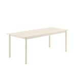 Muuto Linear Steel Table 200*75, Tuin en Terras, Tuintafels, Ophalen, Gebruikt, Rechthoekig, Rvs