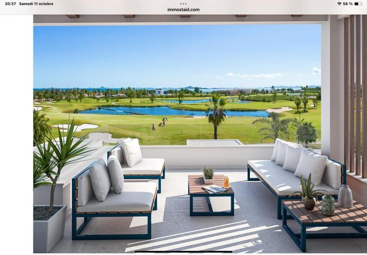 Appartement RDC à Los Alcazares (2ch/2sdb) Costa Calida, Immo, Buitenland, Spanje, Appartement, Dorp