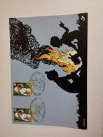 Een herdenking kaart over Congo en België Kuifje kleur versc, Ophalen