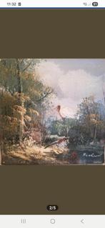 Prachtig oliewerk op doek, Ophalen of Verzenden