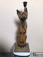 Lamp • kat • hout • vintage • decoratie, Antiek en Kunst, Ophalen