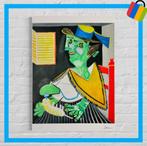 🟢 Pablo Picasso femme verte gesigneerd - met certificaat -, Antiek en Kunst, Kunst | Litho's en Zeefdrukken, Ophalen of Verzenden