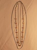Driedelige halsketting, Handtassen en Accessoires, Kettingen, Ophalen, Gebruikt, Overige kleuren, Overige materialen