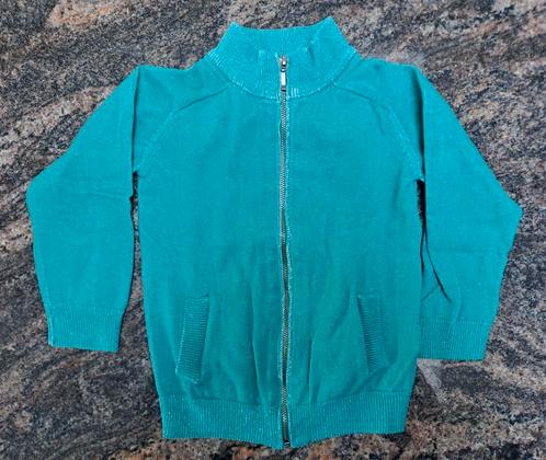 Gilet tricoté t 92 Turquoise avec fermeture éclair, Enfants & Bébés, Vêtements enfant | Taille 92, Comme neuf, Garçon ou Fille