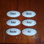 vintage emaille deurbordjes, Verzamelen, Ophalen of Verzenden, Zo goed als nieuw