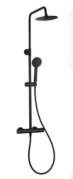 Douchestang set Samar – zwart – thermostaat – met handdouche, Ophalen, Nieuw, Douche