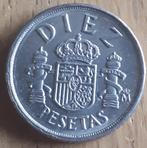 SPAIN: LUSTEROUS 10 PESETAS 1983 KM 832, Postzegels en Munten, Ophalen of Verzenden, Losse munt, Overige landen