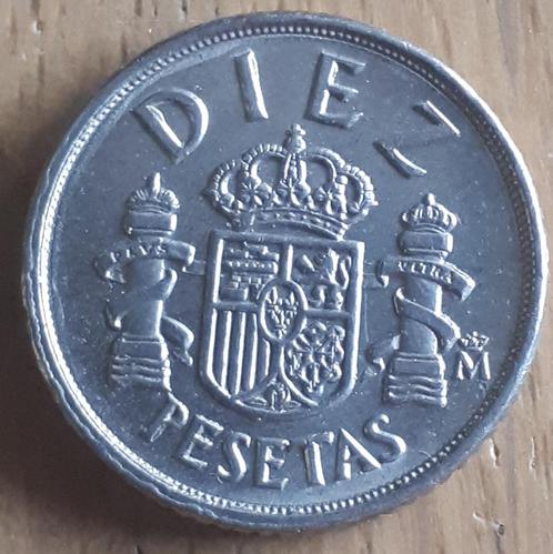 SPAIN: LUSTEROUS 10 PESETAS 1983 KM 832, Postzegels en Munten, Munten | Europa | Niet-Euromunten, Losse munt, Overige landen, Ophalen of Verzenden