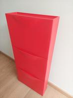 Trones schoenkast/opbergers, 3 stuks, rood, Huis en Inrichting, Kasten | Schoenenkasten, Ophalen, Gebruikt