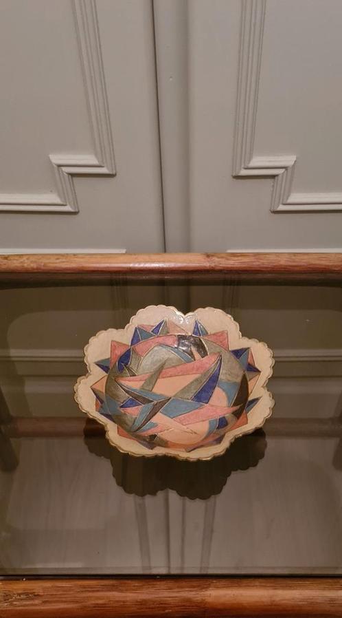 Vintage messing emaille schaaltje, Antiek en Kunst, Antiek | Schalen, Ophalen