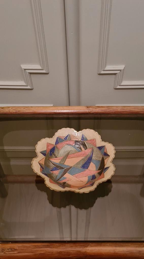Vintage messing emaille schaaltje, Antiek en Kunst, Antiek | Schalen, Ophalen