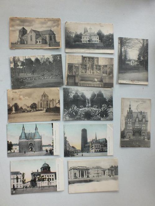 Bornem-Edegem-Beveren-Geel-Brasschaat-Mechelen 12 stuks, Verzamelen, Postkaarten | België, Ongelopen, Antwerpen, Ophalen of Verzenden