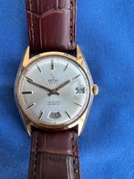 Helva 2000 Opwindbaar Vintage Herenhorloge, Overige materialen, Leer, Polshorloge, Zo goed als nieuw