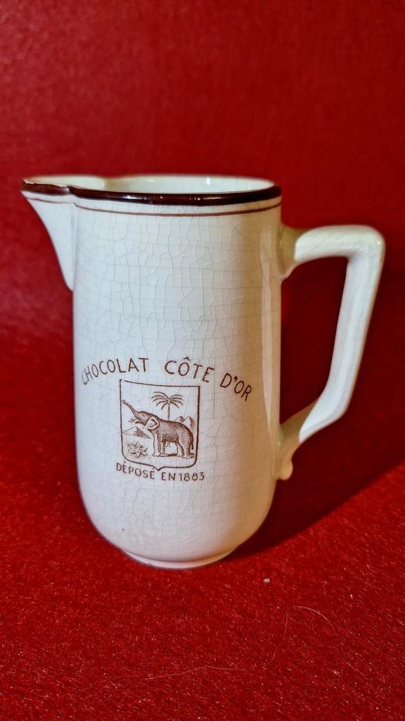 Pot à chocolat 1930 Cote d'Or Boch La Louviere, Collections, Marques & Objets publicitaires, Utilisé, Ustensile, Enlèvement ou Envoi