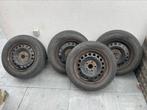 Winterbanden met velgen in goede staat, Auto-onderdelen, Banden en Velgen, Ophalen, Gebruikt, 15 inch, Velg(en)