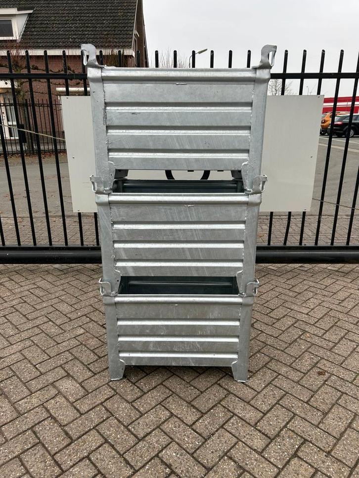 Stalen stapelbak/stapelkist/stapelbakken 80x50x40CM NIEUW, Doe-het-zelf en Bouw, Hang- en Sluitwerk, Nieuw, Overige typen, IJzer