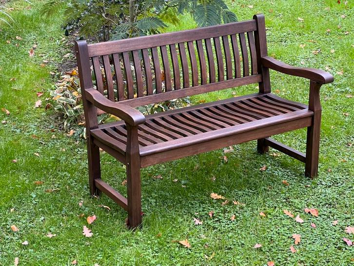 Tuinbank - Teak hout, Tuin en Terras, Tuinbanken, Zo goed als nieuw, Hout, Ophalen