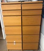 Lot de 2 Meuble avec tiroir malm(coups / 3 faces de tiroirs), Maison & Meubles, Armoires | Commodes, 5 tiroirs ou plus, Enlèvement
